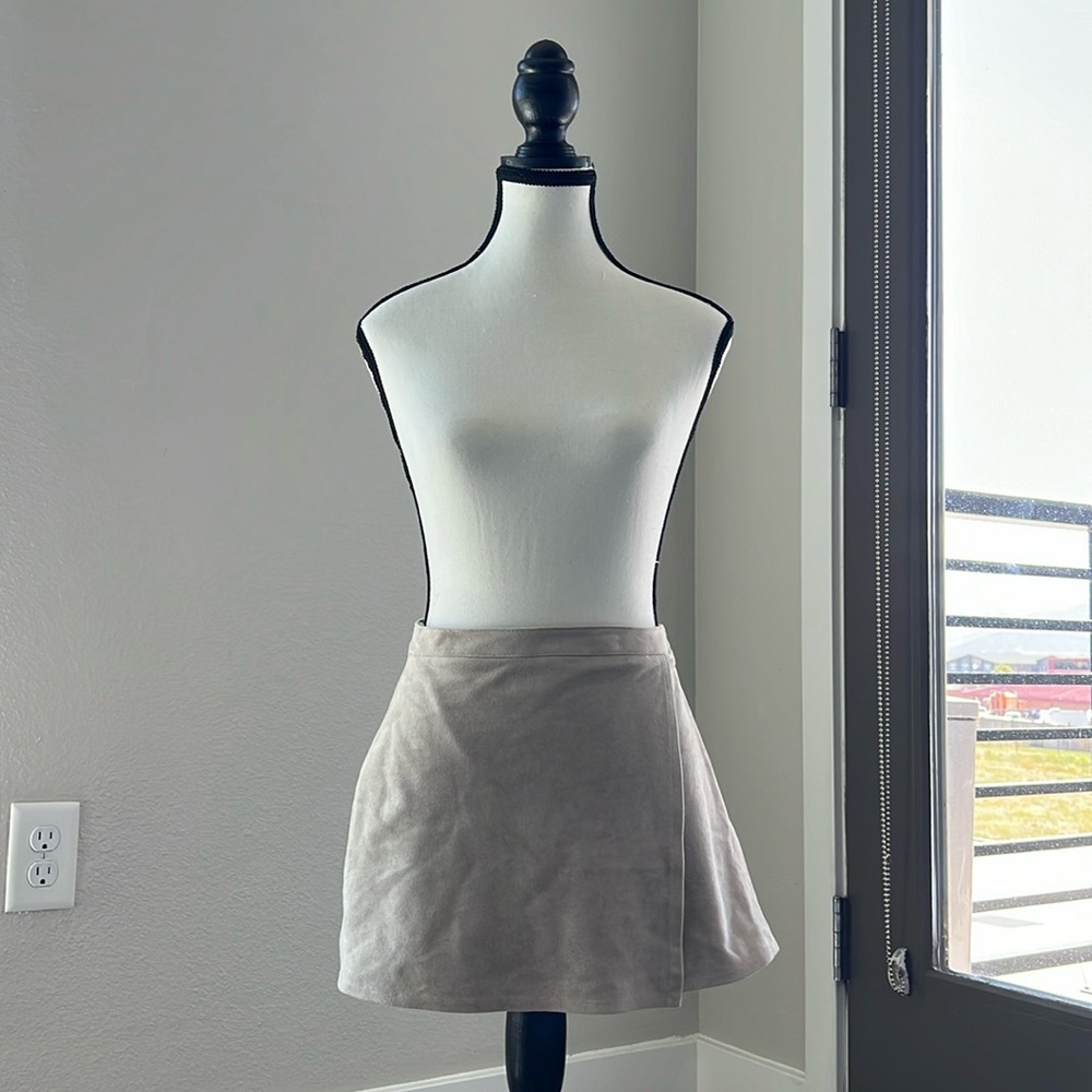 BCBG Suede Mini Skirt